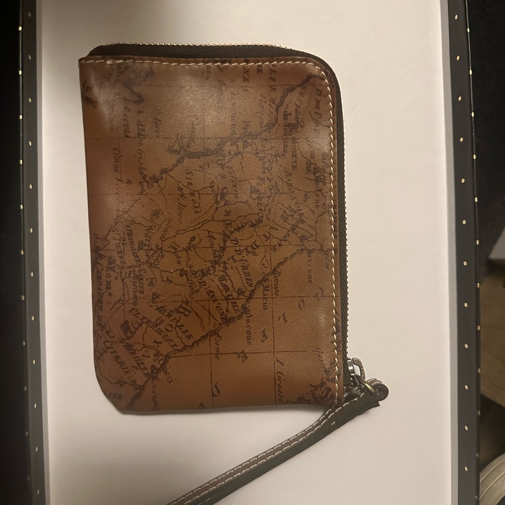 Patricia Nash Brown Leather Wallet Compact Design